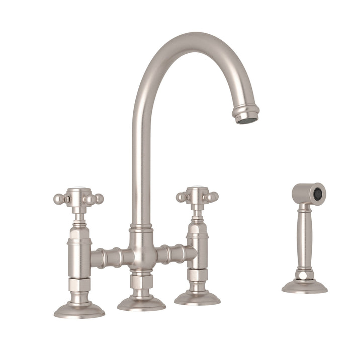 ROHL San Julio® Bridge Kitchen Faucet With Side Spray