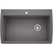 BLANCO 441467 Diamond Super Single Dual Mount Kitchen Sink - Cinder