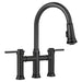 BLANCO 443024 Empressa Pull-Down Bridge Faucet 1.5 GPM - Matte Black