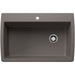 BLANCO 443109 Diamond Super Single Dual Mount Kitchen Sink - Volcano Gray