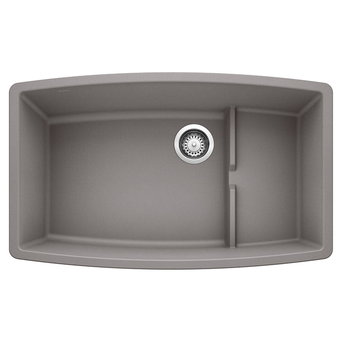 BLANCO 440067 Performa Cascade Kitchen Sink with Colander - Metallic Gray