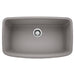 BLANCO 441775 Valea Super Single Bowl Kitchen Sink - Metallic Gray