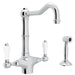 ROHL Acqui® Two Handle Kitchen Faucet With Side Spray