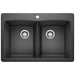 BLANCO 440220 Diamond Equal Double Dual Mount Kitchen Sink - Anthracite
