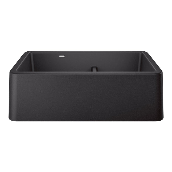 BLANCO 402322 Ikon 33" Apron Double Bowl Farmhouse Sink with Low Divide - Anthracite