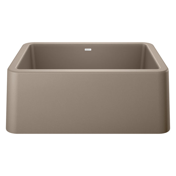BLANCO Ikon 27" Apron Single Bowl Farmhouse Sink - Truffle