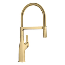 Load image into Gallery viewer, BLANCO 442984 Rivana Semi-Pro Kitchen Faucet 1.5 GPM - Satin Gold
