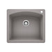 BLANCO 440209 Diamond Single Bowl Dual Mount Kitchen Sink - Metallic Gray