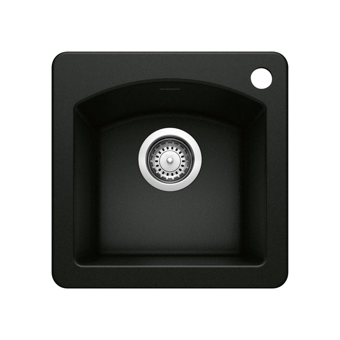 BLANCO Diamond Dual Mount Bar Sink - Coal Black