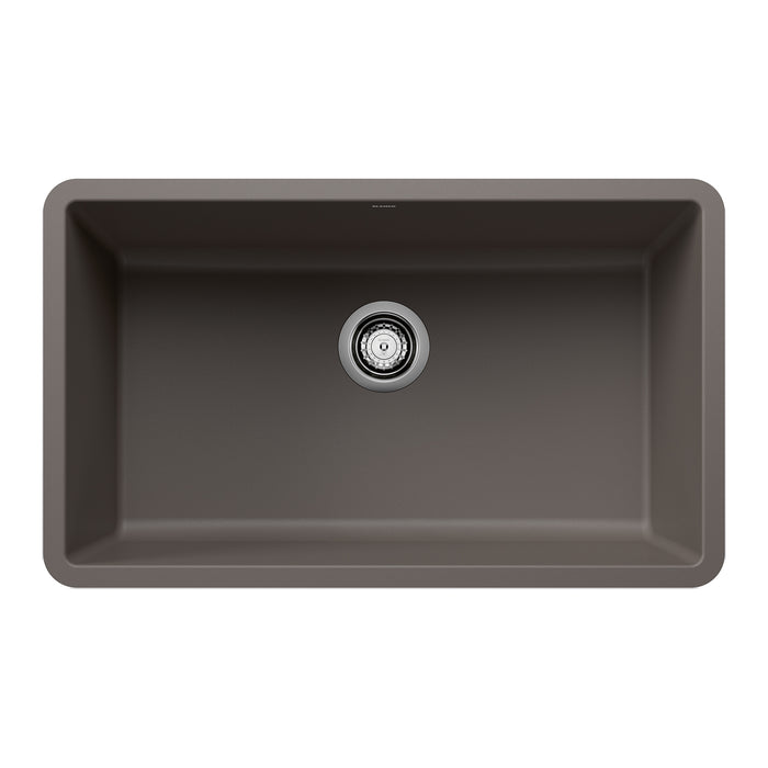 BLANCO 443120 Precis 30" Single Bowl Kitchen Sink - Volcano Gray