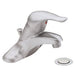 Moen Chateau One Handle Low Arc Bathroom Faucet with Watersense in Brushed Chrome
