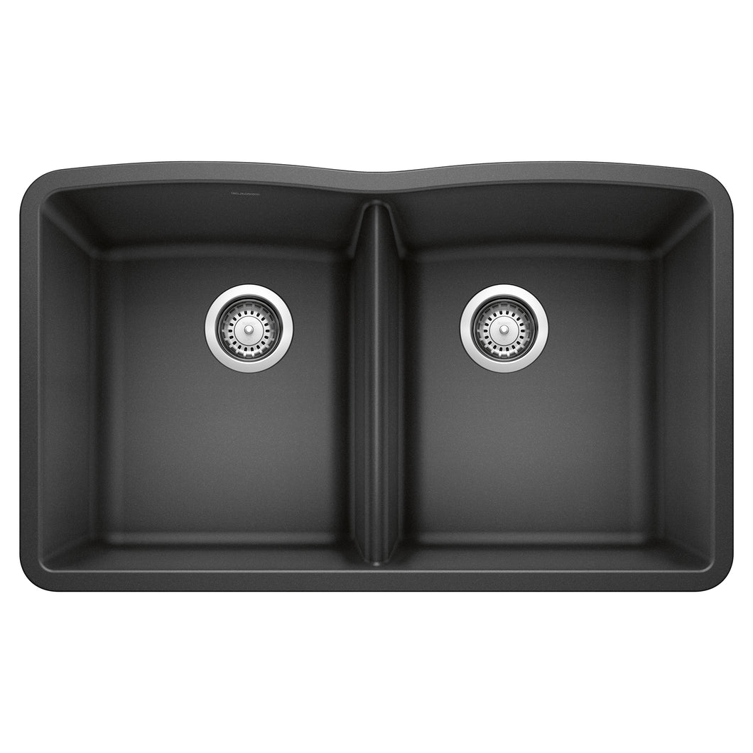 BLANCO 440184 Diamond Equal Double Bowl Kitchen Sink - Anthracite