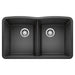 BLANCO 440184 Diamond Equal Double Bowl Kitchen Sink - Anthracite