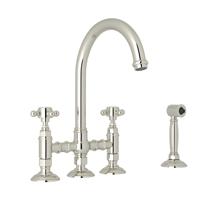ROHL San Julio® Bridge Kitchen Faucet With Side Spray