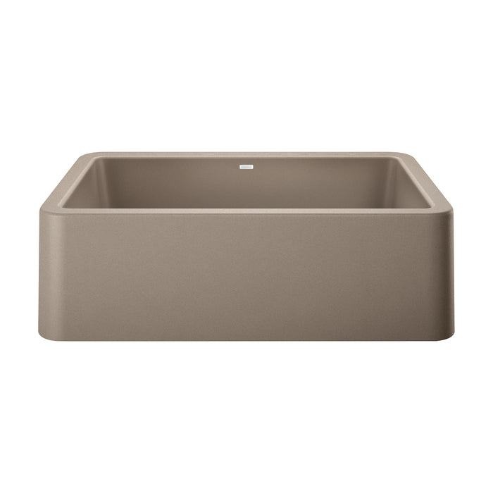 BLANCO 401988 Ikon 33" Apron Single Bowl Farmhouse Sink - Truffle