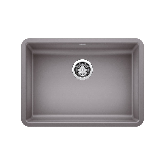BLANCO Precis 25" ADA Single Bowl Kitchen Sink - Metallic Gray
