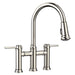 BLANCO 442506 Empressa Pull-Down Bridge Faucet 1.5 GPM - Polished Nickel