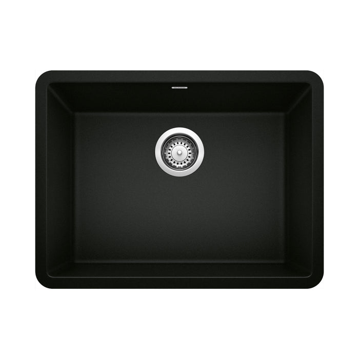 BLANCO 442928 Precis 24" Single Bowl Kitchen Sink - Coal Black