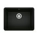 BLANCO 442928 Precis 24" Single Bowl Kitchen Sink - Coal Black