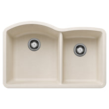 Load image into Gallery viewer, BLANCO 443064 Diamond 1-3/4 Double Bowl Kitchen Sink - Soft White
