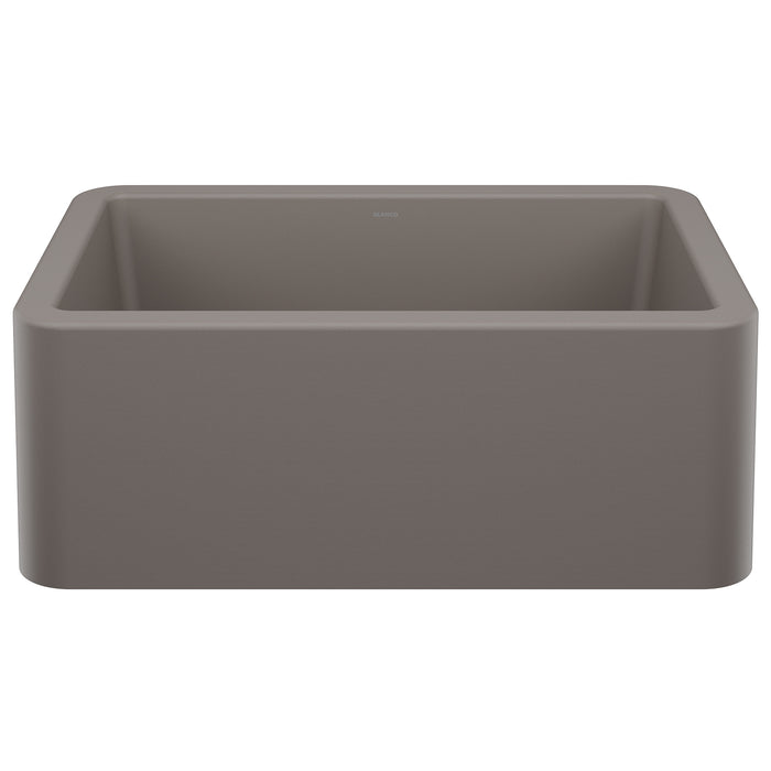 BLANCO Ikon 27" Apron Single Bowl Farmhouse Sink - Volcano Gray