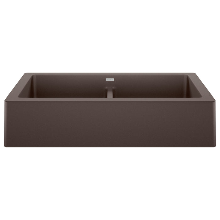 BLANCO 526552 Vintera 33" Equal Double Apron Farmhouse Sink - Café