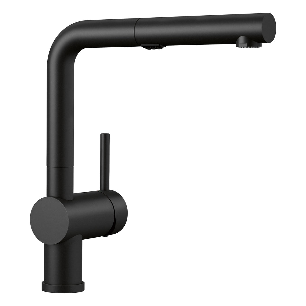 BLANCO 526374 Linus Pull-Out Kitchen Faucet 1.5 GPM - Coal Black