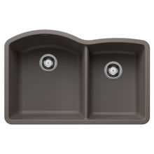 Load image into Gallery viewer, BLANCO 443101 Diamond 1-3/4 Double Bowl Kitchen Sink - Volcano Gray
