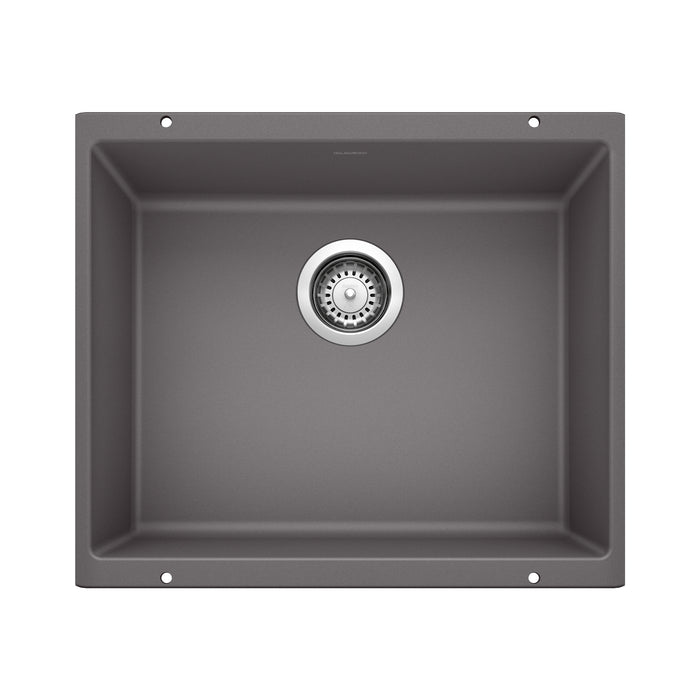 BLANCO Precis 21" Single Bowl Kitchen Sink - Cinder
