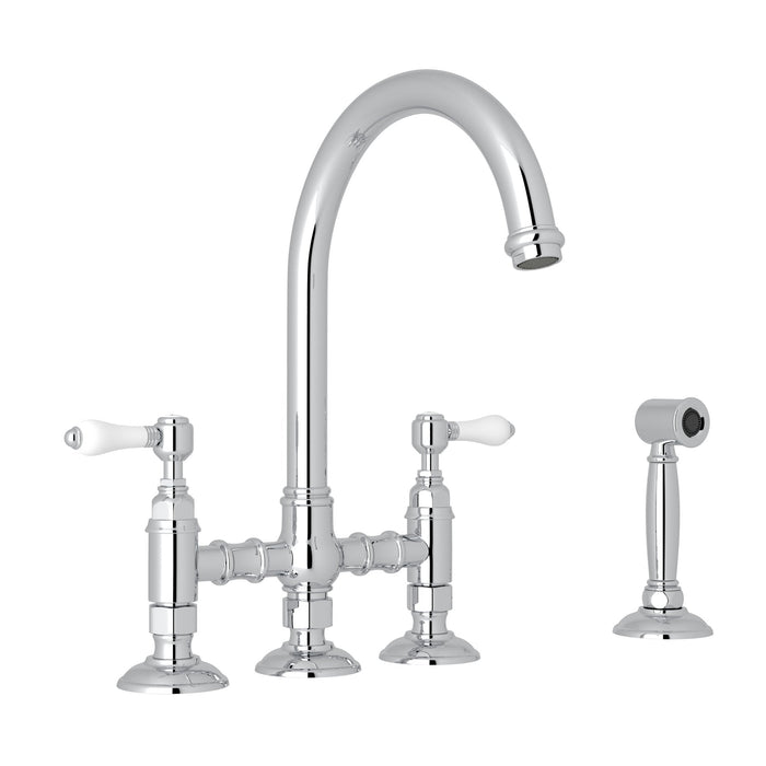 ROHL San Julio® Bridge Kitchen Faucet With Side Spray