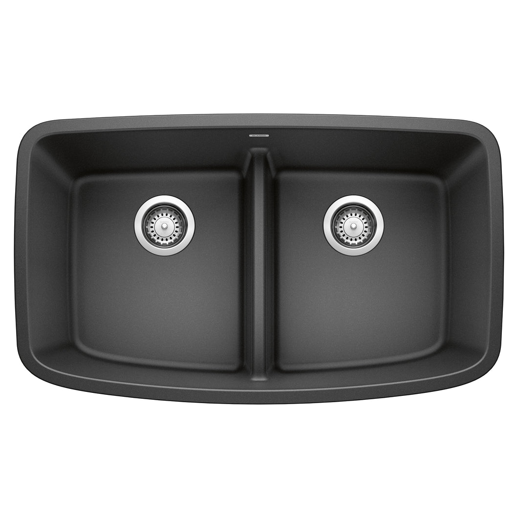 BLANCO 442200 Valea Equal Double Bowl Kitchen Sink with Low Divide - Anthracite