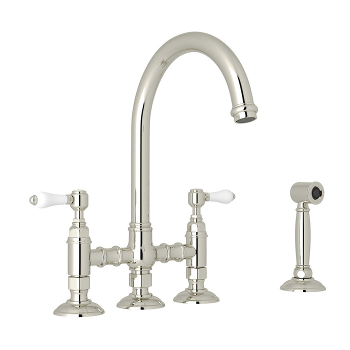 ROHL San Julio® Bridge Kitchen Faucet With Side Spray