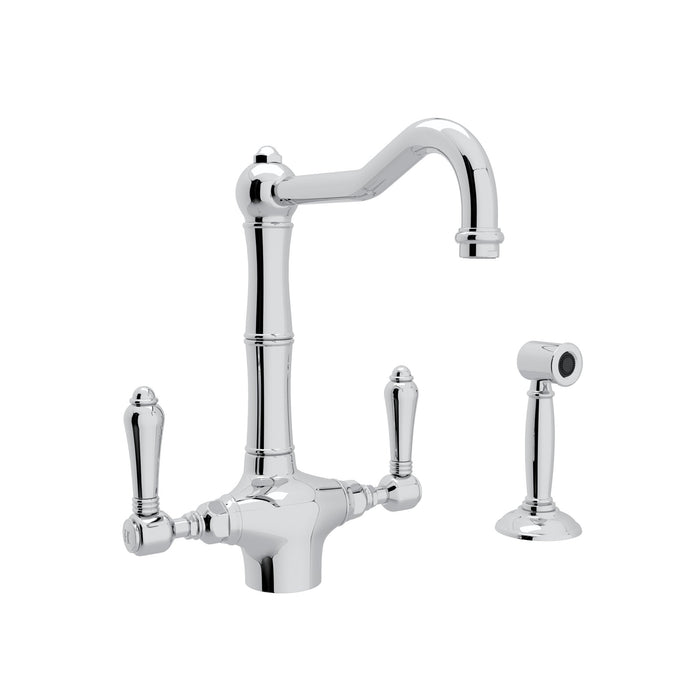 ROHL Acqui® Two Handle Kitchen Faucet With Side Spray