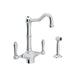 ROHL Acqui® Two Handle Kitchen Faucet With Side Spray