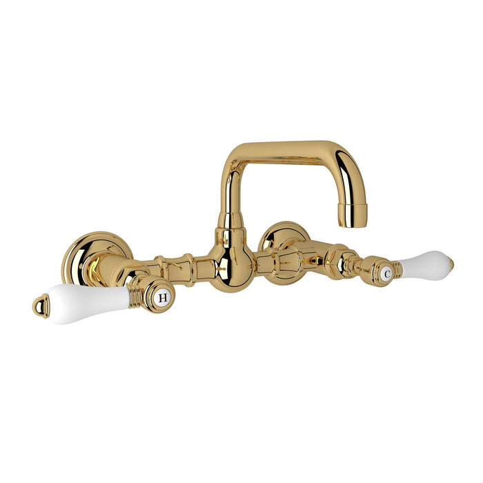 ROHL Acqui® Wall Mount Bridge Lavatory Faucet With U-Spout