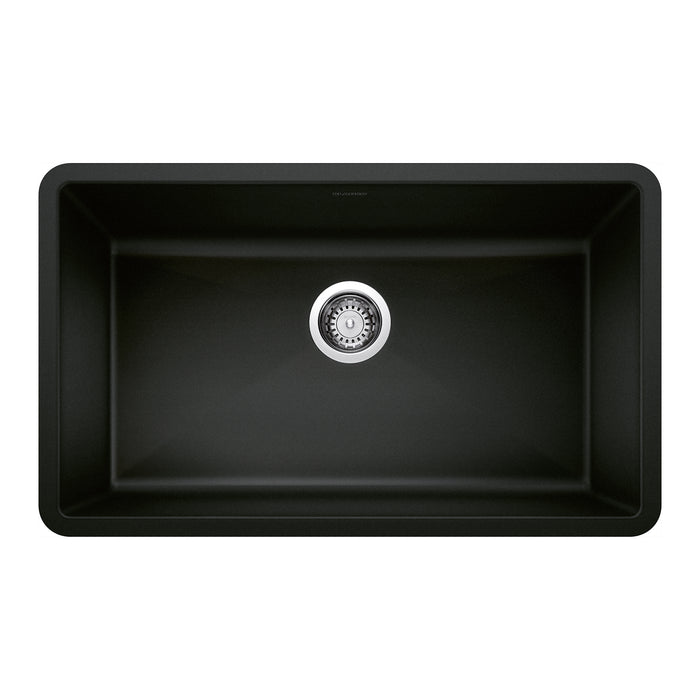 BLANCO 442935 Precis Super Single Bowl Kitchen Sink - Coal Black