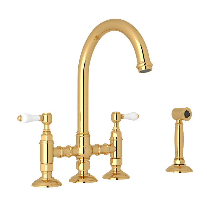ROHL San Julio® Bridge Kitchen Faucet With Side Spray