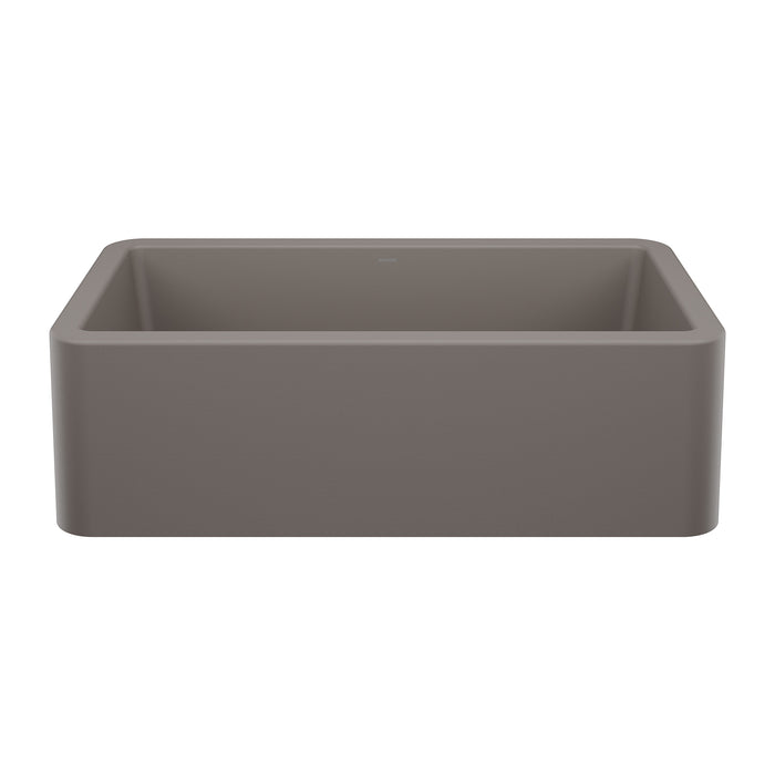 BLANCO 443114 Ikon 33" Apron Single Bowl Farmhouse Sink - Volcano Gray