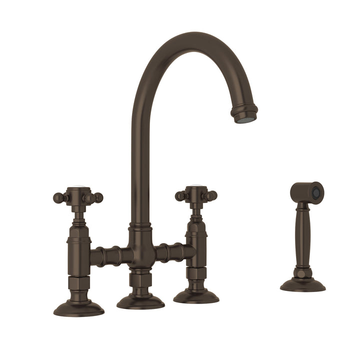ROHL San Julio® Bridge Kitchen Faucet With Side Spray