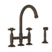 ROHL San Julio® Bridge Kitchen Faucet With Side Spray