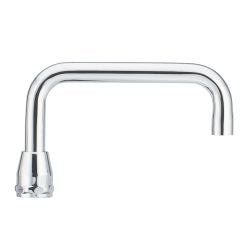 Moen 6" Double Bend Spout From The M-Dura Collection Material Brass in Chrome