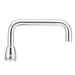 Moen 6" Double Bend Spout From The M-Dura Collection Material Brass in Chrome