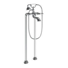 Load image into Gallery viewer, Moen S22110 Weymouth Two Handle Tub Filler Includes Hand Shower in Chrome
