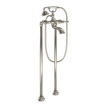 Load image into Gallery viewer, Moen S22110 Weymouth Two Handle Tub Filler Includes Hand Shower in Brushed Nickel
