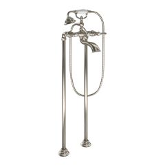 Moen S22110 Weymouth Two Handle Tub Filler Includes Hand Shower in Brushed Nickel