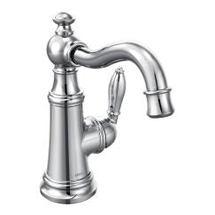 Moen S42107 Weymouth One Handle High Arc Bathroom Faucet in Chrome