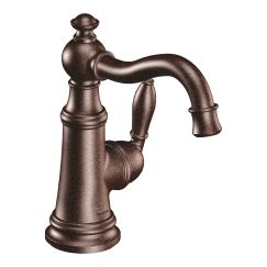 Moen S42107 Weymouth One Handle High Arc Bathroom Faucet in Oil Rubbed Bronze