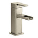 Moen 90 - Degree Single Hole Handle Mid - Arc Lavatory Faucet in Brushed Nickel