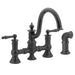 Moen S713 Waterhill Two Handle High Arc Kitchen Faucet in Wrought Iron