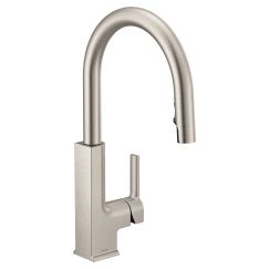 Moen S72308 STo Collection Single Handle Pulldown Spray Kitchen Faucet with Reflex Technology in Spot Resist Stainless